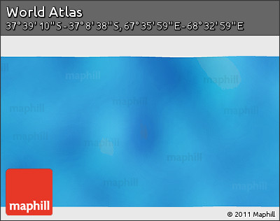 Physical 3D Map of the Area around 37° 23' 54" S, 68° 4' 29" E