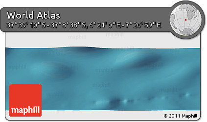 Satellite Panoramic Map of the Area around 37° 23' 54" S, 6° 52' 30" E