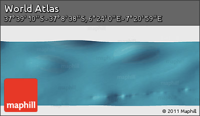 Satellite Panoramic Map of the Area around 37° 23' 54" S, 6° 52' 30" E