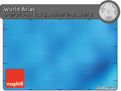 Physical Map of the Area around 37° 23' 54" S, 72° 19' 29" E