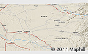 Shaded Relief 3D Map of the area around 37° 23' 54" S, 72° 10' 30" W