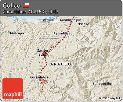 Shaded Relief 3D Map of Colico