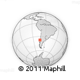Outline Map of the Area around 37° 23' 54" S, 73° 1' 30" W, rectangular outline