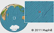 Satellite Location Map of the area around 37° 23' 54" S, 76° 34' 29" E