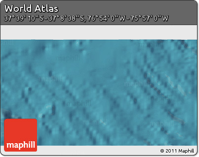 Satellite 3D Map of the Area around 37° 23' 54" S, 76° 25' 30" W