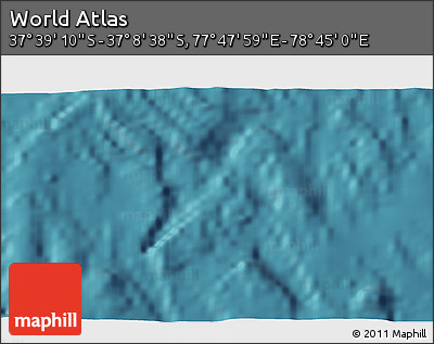 Satellite 3D Map of the Area around 37° 23' 54" S, 78° 16' 30" E