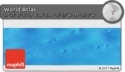 Physical Panoramic Map of the Area around 37° 23' 54" S, 78° 7' 30" W