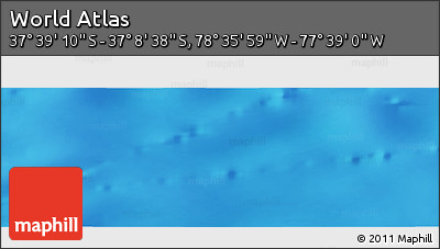 Physical Panoramic Map of the Area around 37° 23' 54" S, 78° 7' 30" W