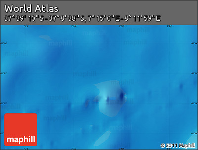 Physical Map of the Area around 37° 23' 54" S, 7° 43' 29" E