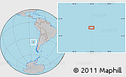 Gray Location Map of the area around 37° 23' 54" S, 82° 22' 30" W