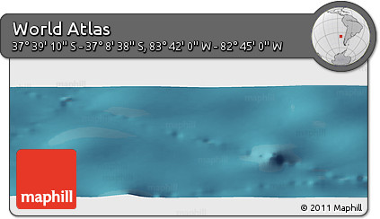 Satellite Panoramic Map of the Area around 37° 23' 54" S, 83° 13' 29" W
