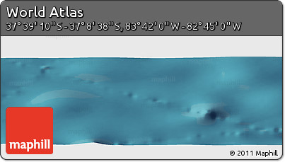 Satellite Panoramic Map of the Area around 37° 23' 54" S, 83° 13' 29" W