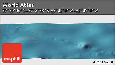 Satellite Panoramic Map of the Area around 37° 23' 54" S, 83° 13' 29" W