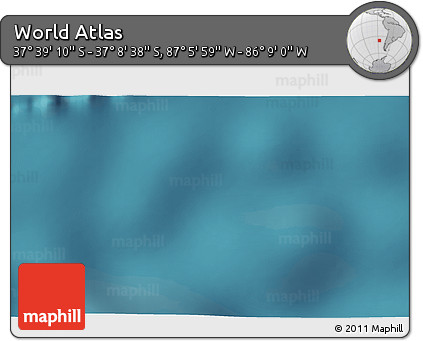 Satellite 3D Map of the Area around 37° 23' 54" S, 86° 37' 30" W