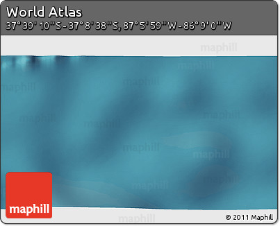 Satellite 3D Map of the Area around 37° 23' 54" S, 86° 37' 30" W