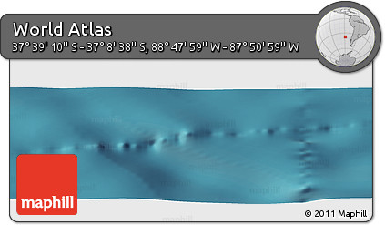 Satellite Panoramic Map of the Area around 37° 23' 54" S, 88° 19' 29" W