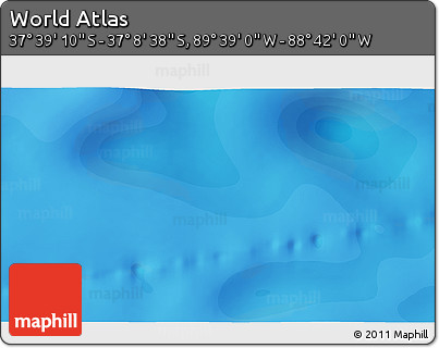 Political 3D Map of the Area around 37° 23' 54" S, 89° 10' 30" W
