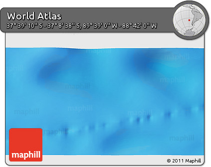 Shaded Relief 3D Map of the Area around 37° 23' 54" S, 89° 10' 30" W