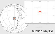 Blank Location Map of the area around 37° 23' 54" S, 89° 10' 30" W