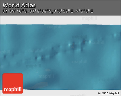 Satellite 3D Map of the Area around 37° 23' 54" S, 8° 34' 29" E