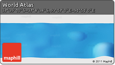 Physical Panoramic Map of the Area around 37° 23' 54" S, 94° 25' 30" E