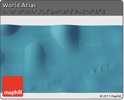 Satellite 3D Map of the Area around 37° 23' 54" S, 96° 7' 30" E