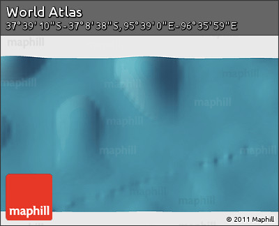 Satellite 3D Map of the Area around 37° 23' 54" S, 96° 7' 30" E