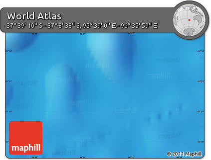 Physical Map of the Area around 37° 23' 54" S, 96° 7' 30" E