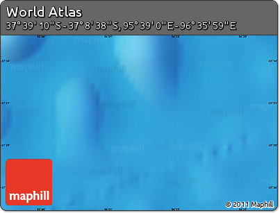 Physical Map of the Area around 37° 23' 54" S, 96° 7' 30" E