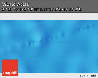 Physical 3D Map of the Area around 37° 23' 54" S, 96° 58' 29" E