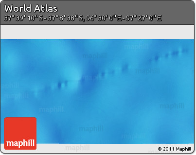 Physical 3D Map of the Area around 37° 23' 54" S, 96° 58' 29" E