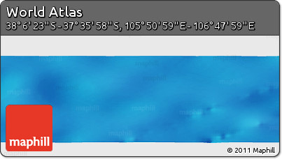 Physical Panoramic Map of the Area around 37° 51' 10" S, 106° 19' 29" E