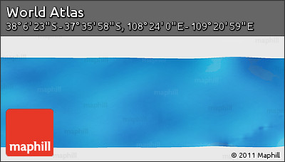 Physical Panoramic Map of the Area around 37° 51' 10" S, 108° 52' 30" E