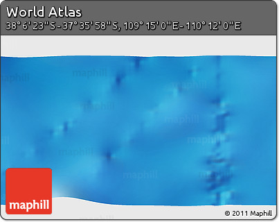 Physical 3D Map of the Area around 37° 51' 10" S, 109° 43' 29" E