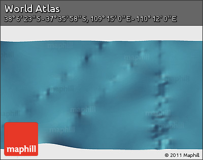 Satellite 3D Map of the Area around 37° 51' 10" S, 109° 43' 29" E