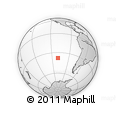 Outline Map of the Area around 37° 51' 10" S, 109° 34' 29" W, rectangular outline