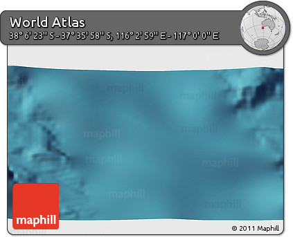 Satellite 3D Map of the Area around 37° 51' 10" S, 116° 31' 30" E