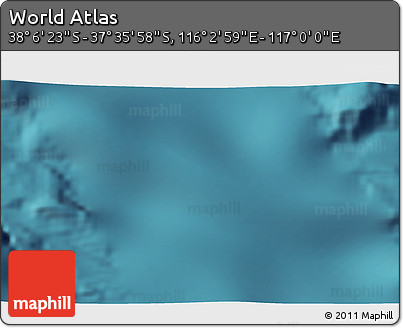 Satellite 3D Map of the Area around 37° 51' 10" S, 116° 31' 30" E