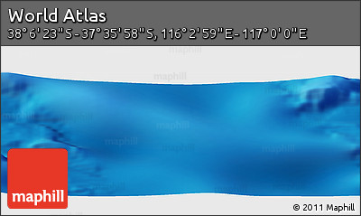 Physical Panoramic Map of the Area around 37° 51' 10" S, 116° 31' 30" E