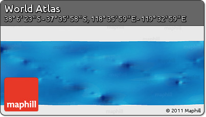 Physical Panoramic Map of the Area around 37° 51' 10" S, 119° 4' 29" E
