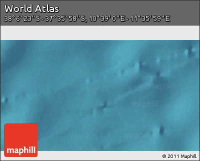 Satellite 3D Map of the Area around 37° 51' 10" S, 11° 7' 30" E