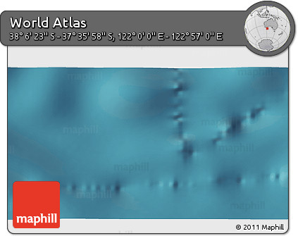 Satellite 3D Map of the Area around 37° 51' 10" S, 122° 28' 29" E