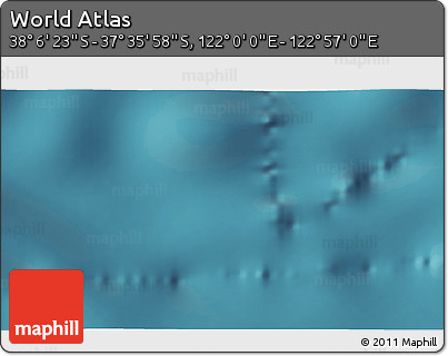 Satellite 3D Map of the Area around 37° 51' 10" S, 122° 28' 29" E