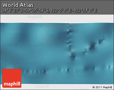 Satellite 3D Map of the Area around 37° 51' 10" S, 122° 28' 29" E