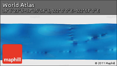 Physical Panoramic Map of the Area around 37° 51' 10" S, 122° 28' 29" E