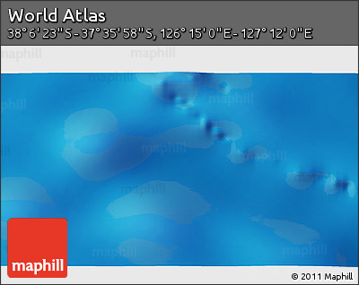 Physical 3D Map of the Area around 37° 51' 10" S, 126° 43' 29" E