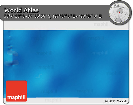 Physical 3D Map of the Area around 37° 51' 10" S, 128° 25' 30" E