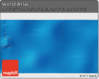 Physical 3D Map of the Area around 37° 51' 10" S, 128° 25' 30" E