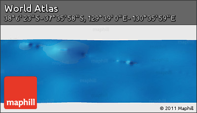Physical Panoramic Map of the Area around 37° 51' 10" S, 130° 7' 30" E