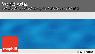 Physical Panoramic Map of the Area around 37° 51' 10" S, 133° 31' 30" E
